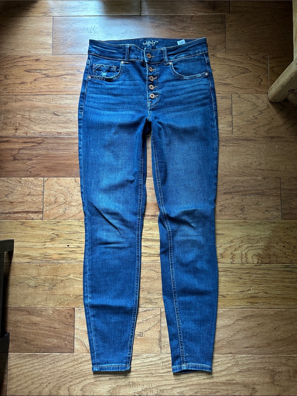 High-Rise Super Skinny Jeans - Blue (LONG)